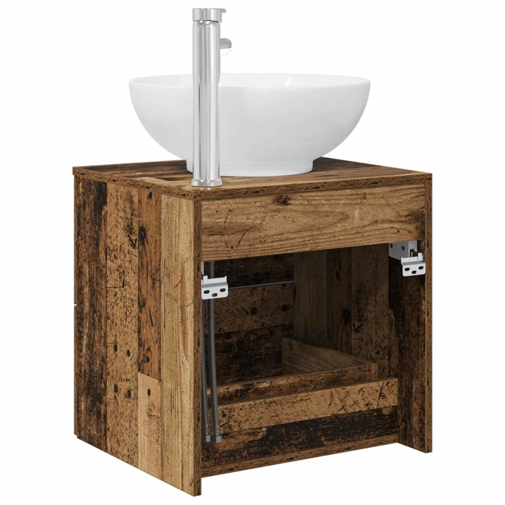 Mobile Lavabo da Parete Legno antico 49,5 x 44,5 x 66,5 cm 890308