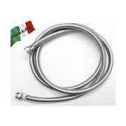 Prolunga tubo Carico Lavatrice lavastoviglie cm 250 3/4 MF trecciato inox Made in Italy.