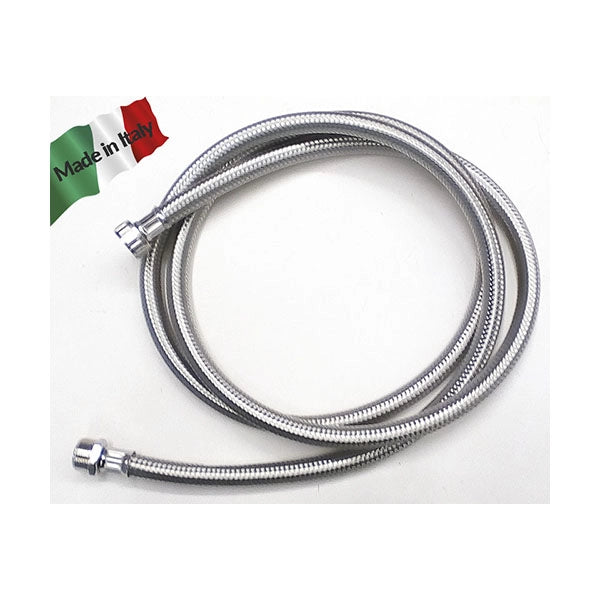 Prolunga tubo Carico Lavatrice lavastoviglie cm 250 3/4 MF trecciato inox Made in Italy.