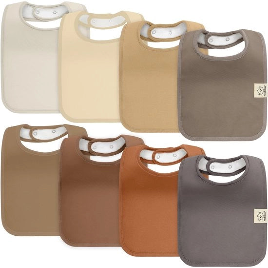 8 pacchi di salviette biologiche per bambini, superassorbenti in cotone, per neonati, bambini con denti da latte e bambini in crescita, lavabili in lavatrice (terracotta)