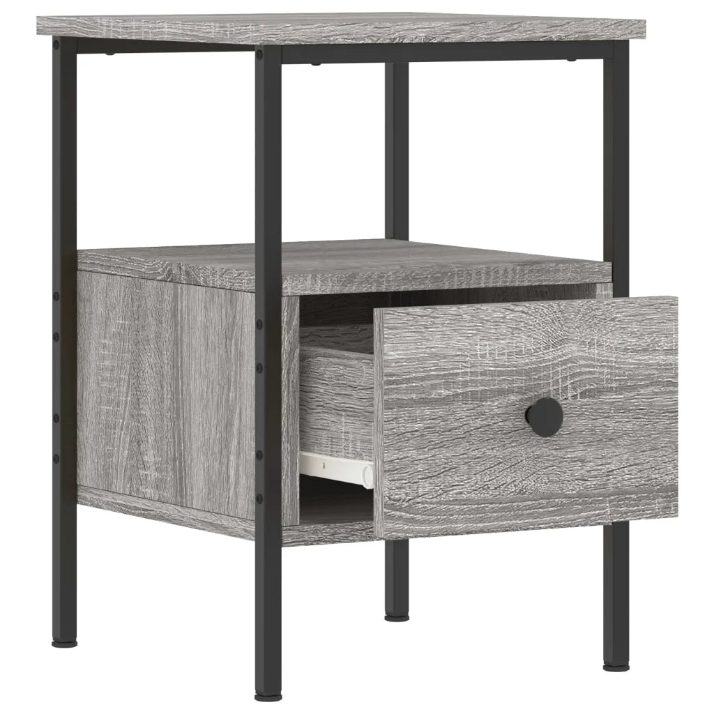 Comodino | Armadio da Notte | Mobiletto da notte Grigio Sonoma 34x36x50 cm in Legno Multistrato