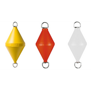 GAVITELLO ARANCIO C/ASTA LT.15 WHITE BICONICAL BUOY LT.55