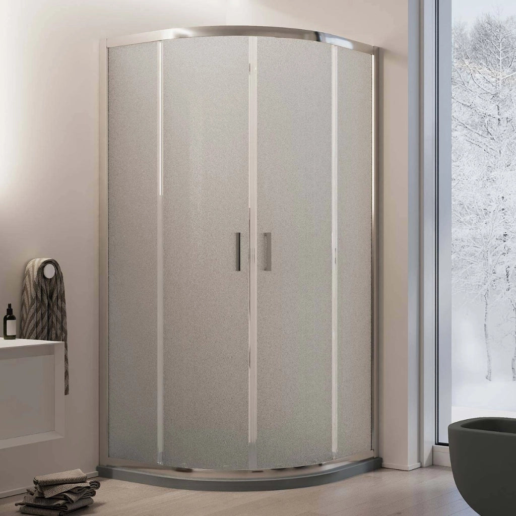 Box Doccia Semicircolare 90x90 H198 Stampato C 6mm mod. Ready