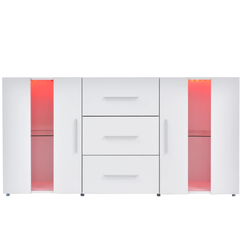 Credenza con luci LED - Zephmum - 140x35x70cm