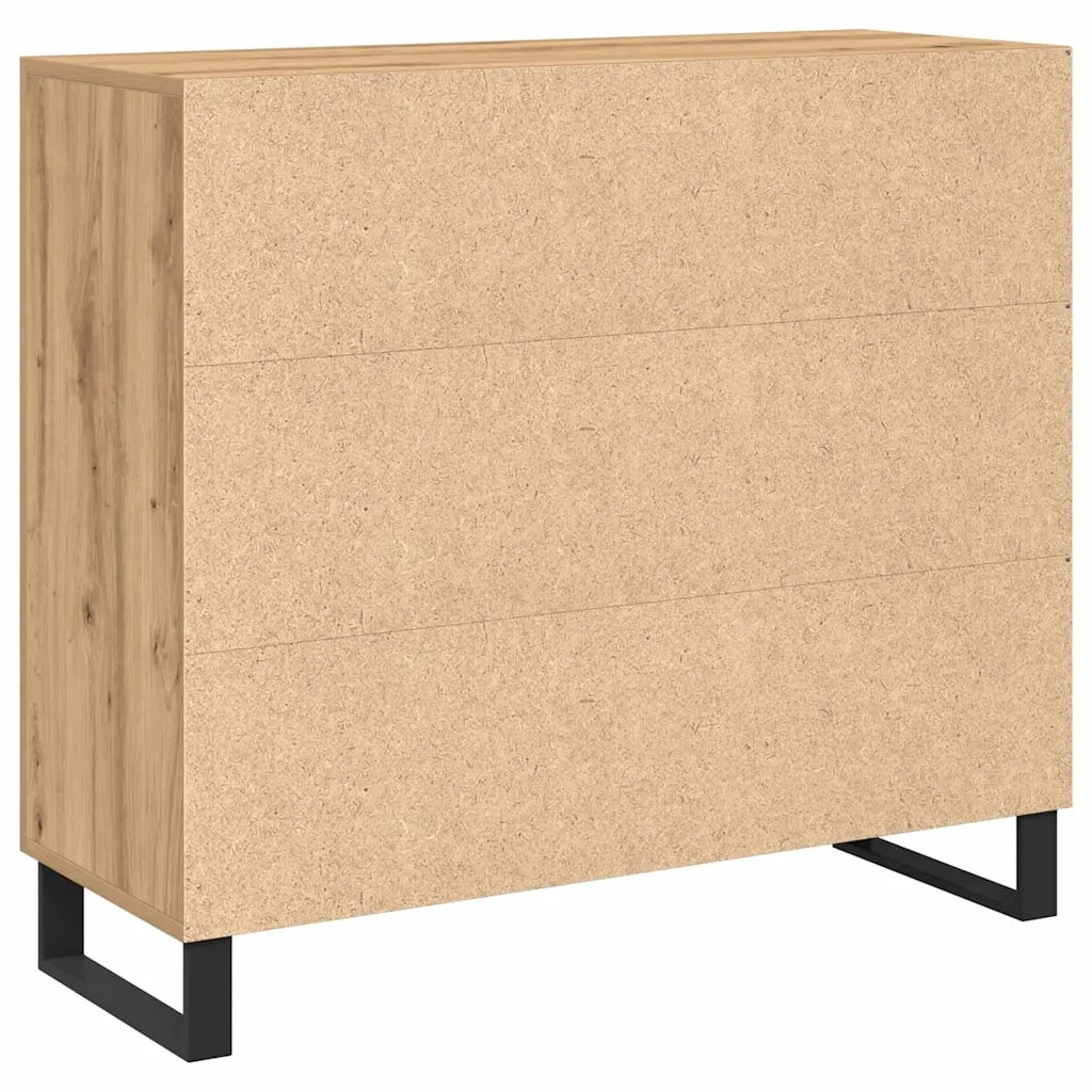 Credenza Rovere artigianale 90 x 34 x 80 cm Legno multistrato 862954