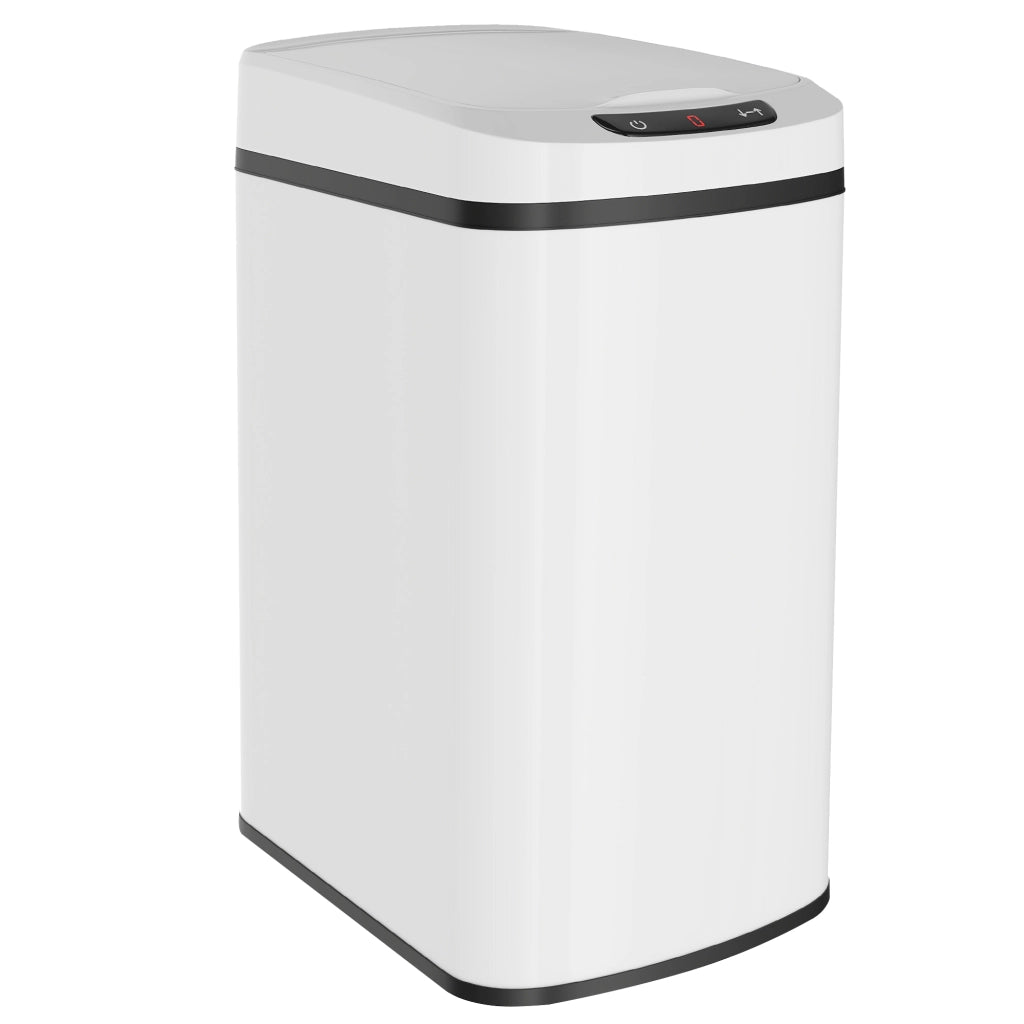 Cestino Pattumiera a Infrarossi 12L ¨C Xylo ¨C Acciaio Inox Bianco 28x22x41cm