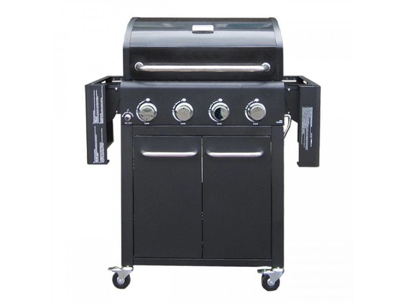 Barbecue a gas Generation Basic 4 bruciatori piani laterali pieghevoli - Rosso