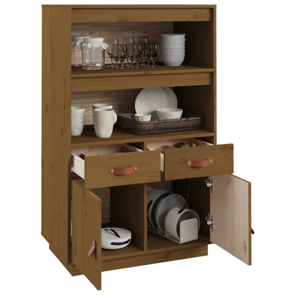 Credenza ambra 67x40x108,5 cm in Legno Massello di Pino 820160