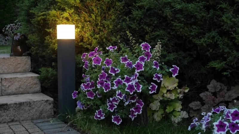 Plafoniera esterna spot SU-MA Cube nera E27 IP44 22x10cm