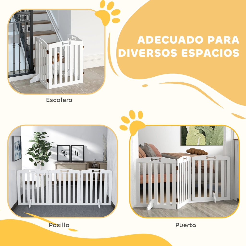Recinto Pieghevole per Cani ¨C Zephmum ¨C 3 Pannelli Grigio 155 cm