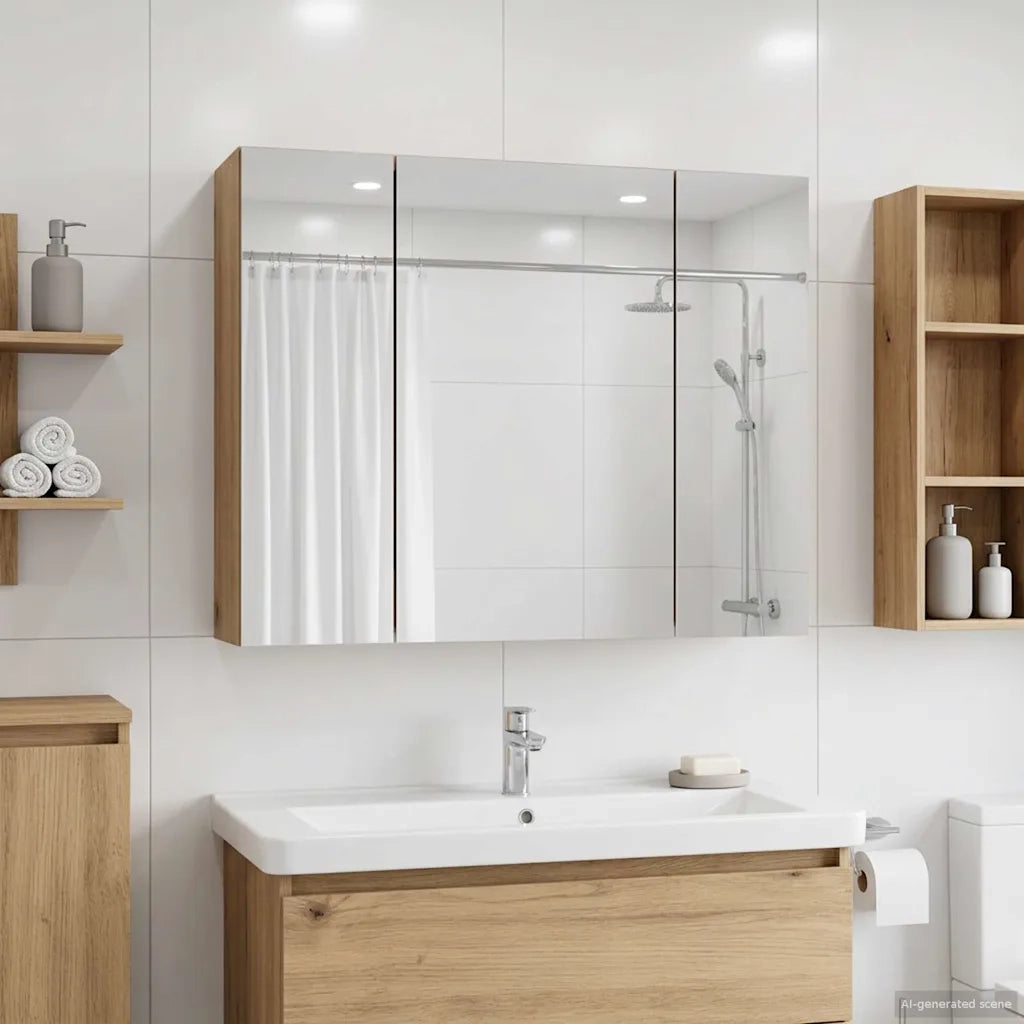 Mobiletto per specchio da bagno Rovere Artigianale 889078