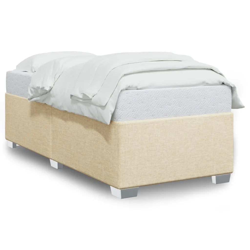 Giroletto senza Materasso-Struttura Letto Crema 100x200 cm in Tessuto 528536