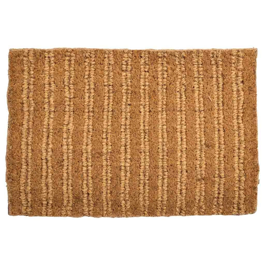 Zerbino fibra nat./gomma marrone 60x40