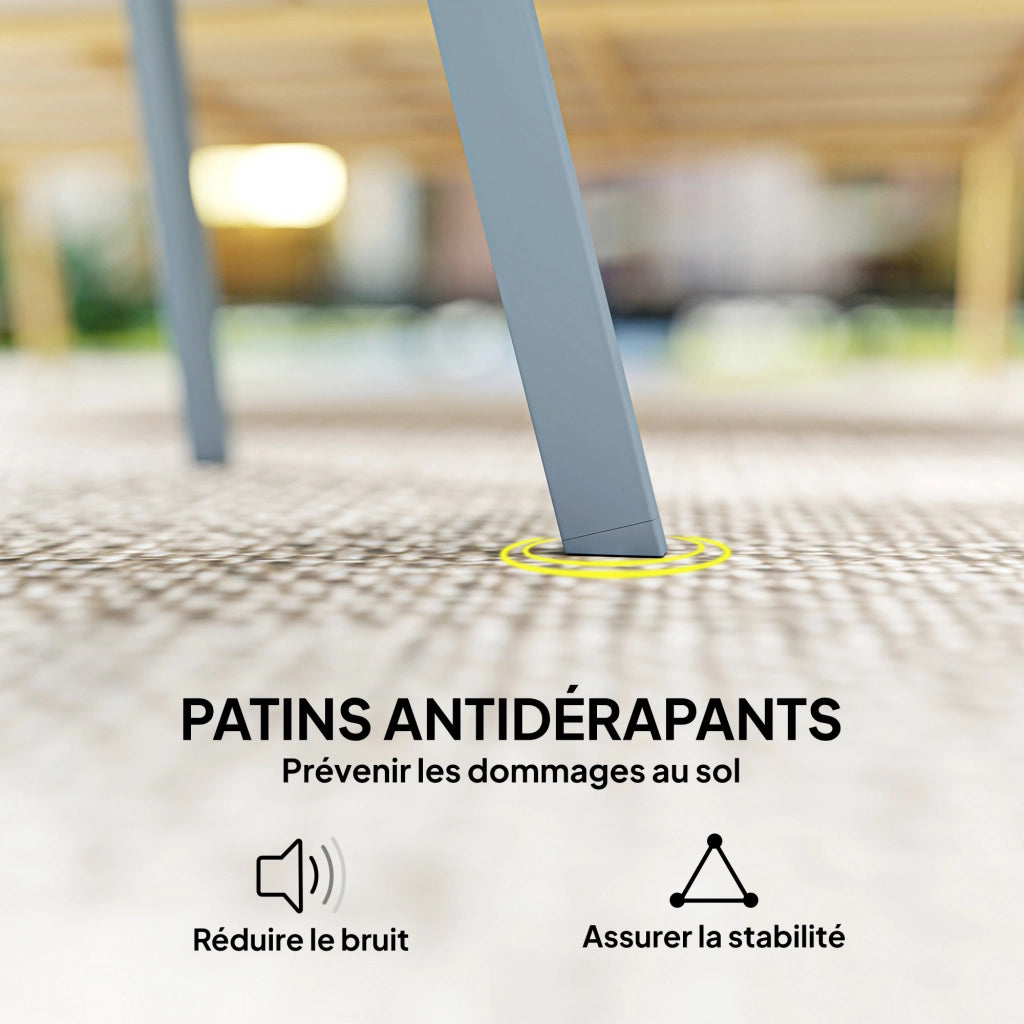Tavolino rotondo da giardino ¨C Xylo ¨C ? 70 x 42 cm blu metallo