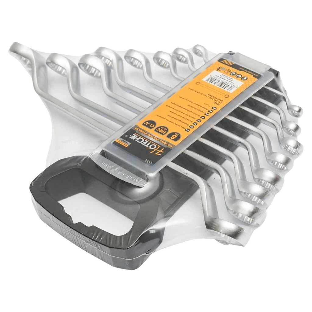 Set chiavi ad anello 8 pezzi 6-22mm Cr-V Hoteche