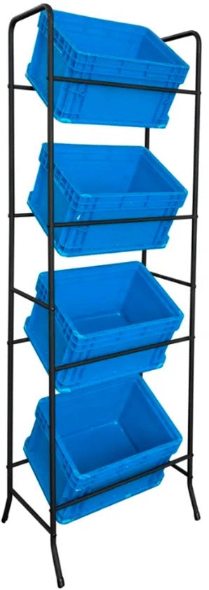 Scaffale Portatile Nero – 160 x 53 x 40 cm – Scaffale con Capacità di Carico fino a 35 kg – Ideale per Garage, Magazzino e Deposito