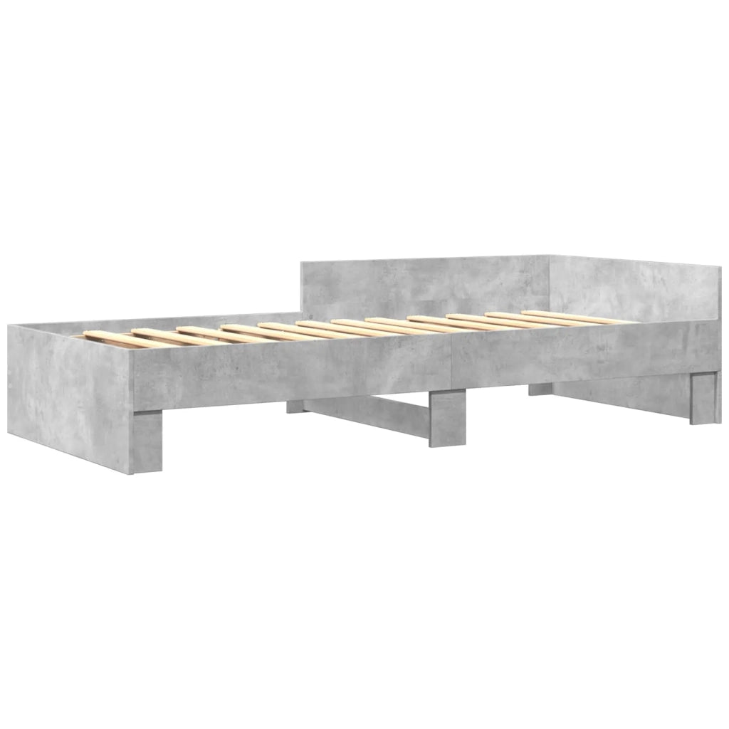 Struttura letto con testata Grigio Cemento 80 x 200 cm 8009040