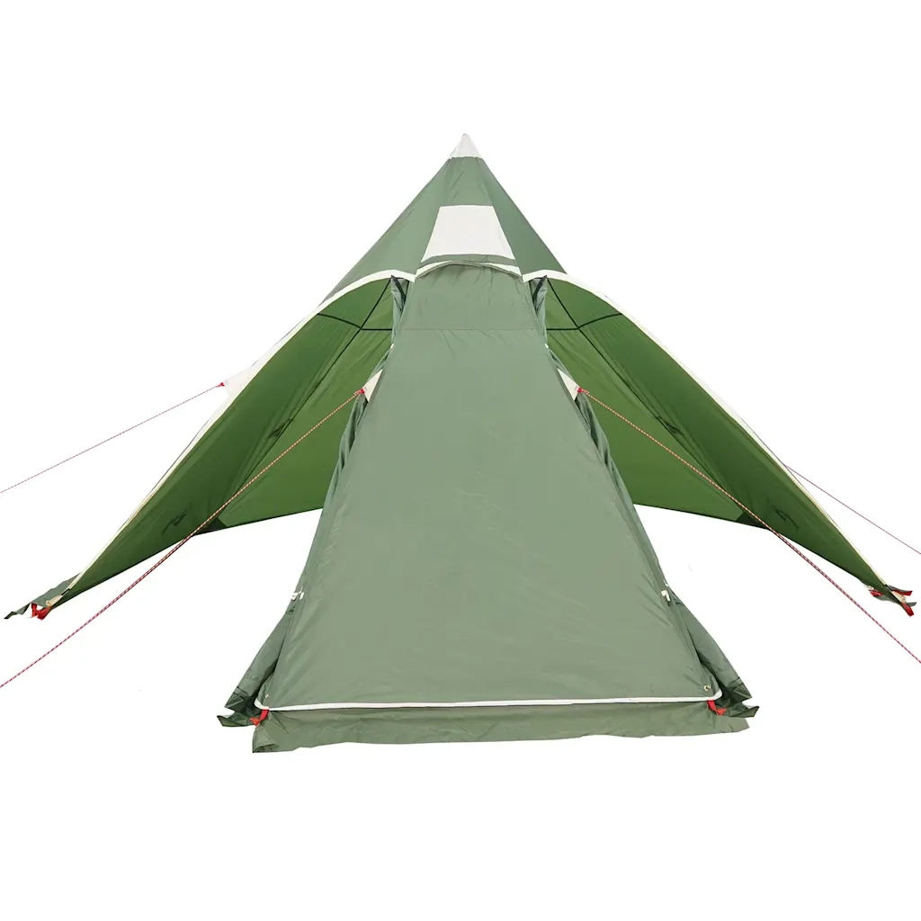 Tenda da Campeggio Tipi per 5 Persone-Tenda per Famiglie Verde Impermeabile
