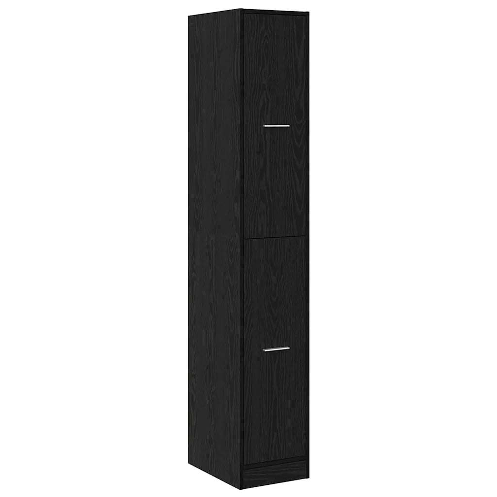 Armadio da Apoteca Rovere nero 30 x 41 x 174.5 cm 3365620