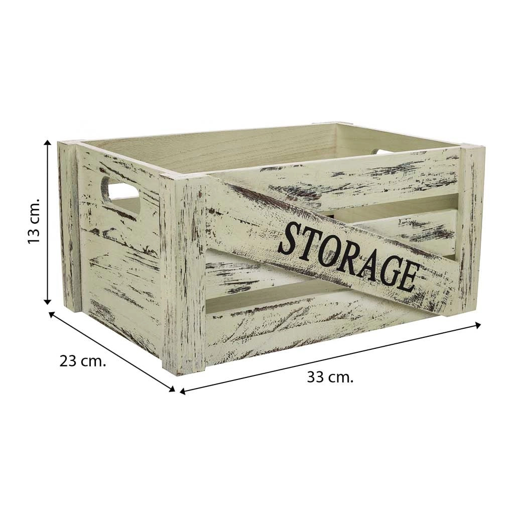 Set cassetti in legno 2 pezzi 36x28x15h cm