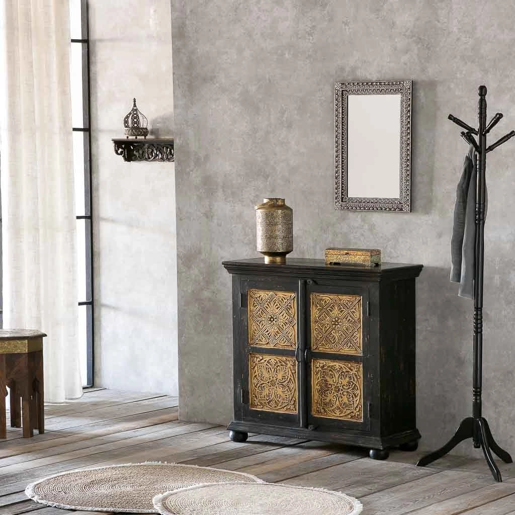 Specchio in legno grigio 42x1x62h