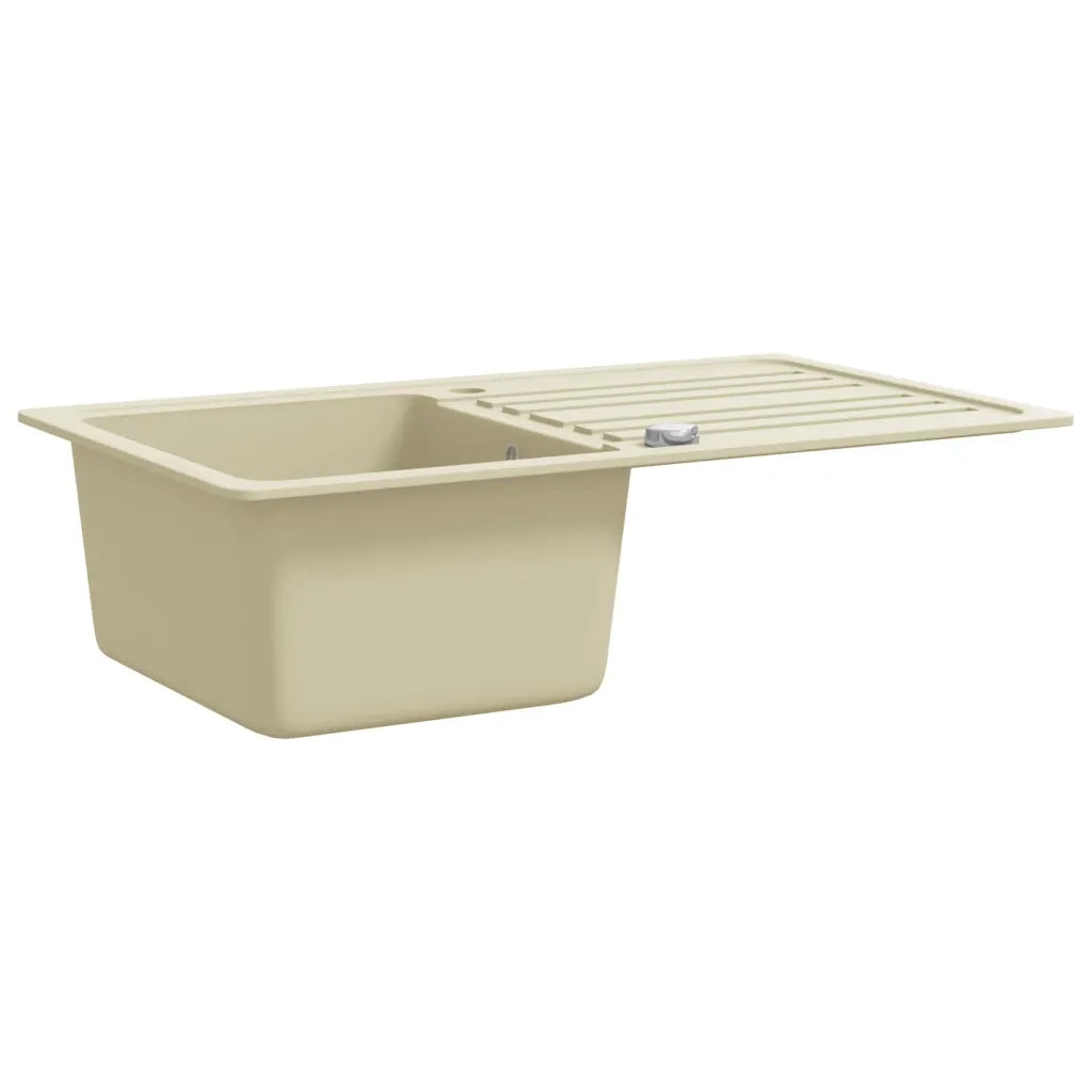 Lavello da Cucina in Granito Vasca Singola Beige 144849