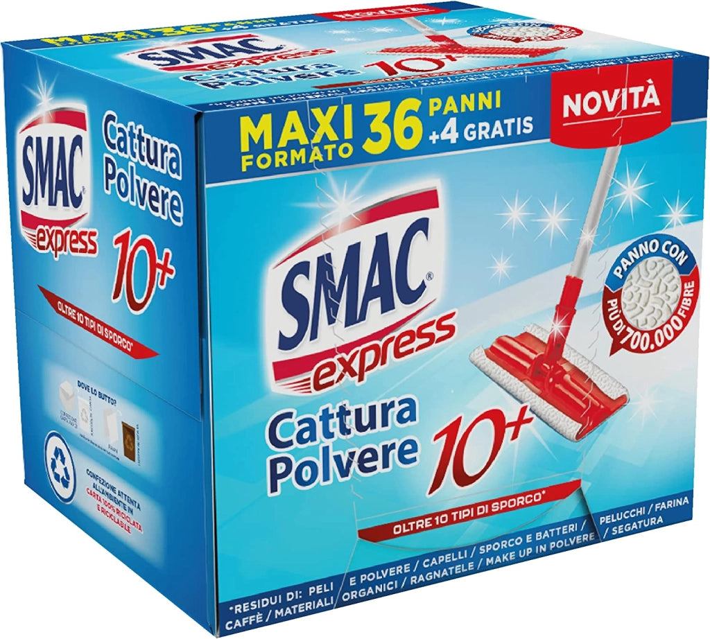 SMAC EXPRESS CATTURA POLVERE 36+4 PANNI IN OMAGGIO