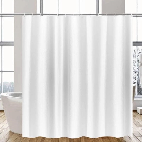 Douchegordino 200x200 Bianco Antimuffa, Telaio Polyester Stoffa Douchegordino Idrorepellente Lavabile in Macchina con Magnete, Larghezza 200 x Altezza 200cm
