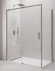 Box doccia ABANTE (TWENTY) 1+1 con lato fisso laterale 150x80 cm Cromo