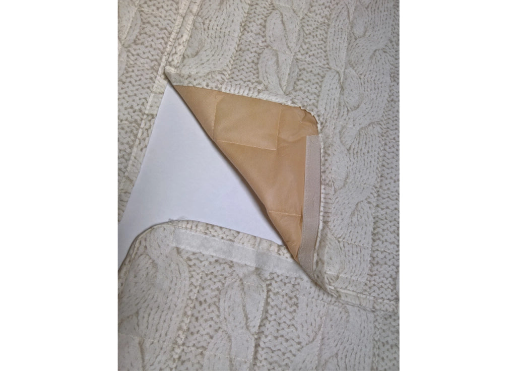 Copridivano Antimacchia Trapuntato Per Divani Con Penisola in Tinta Unita - 280-285 cm - Rosso