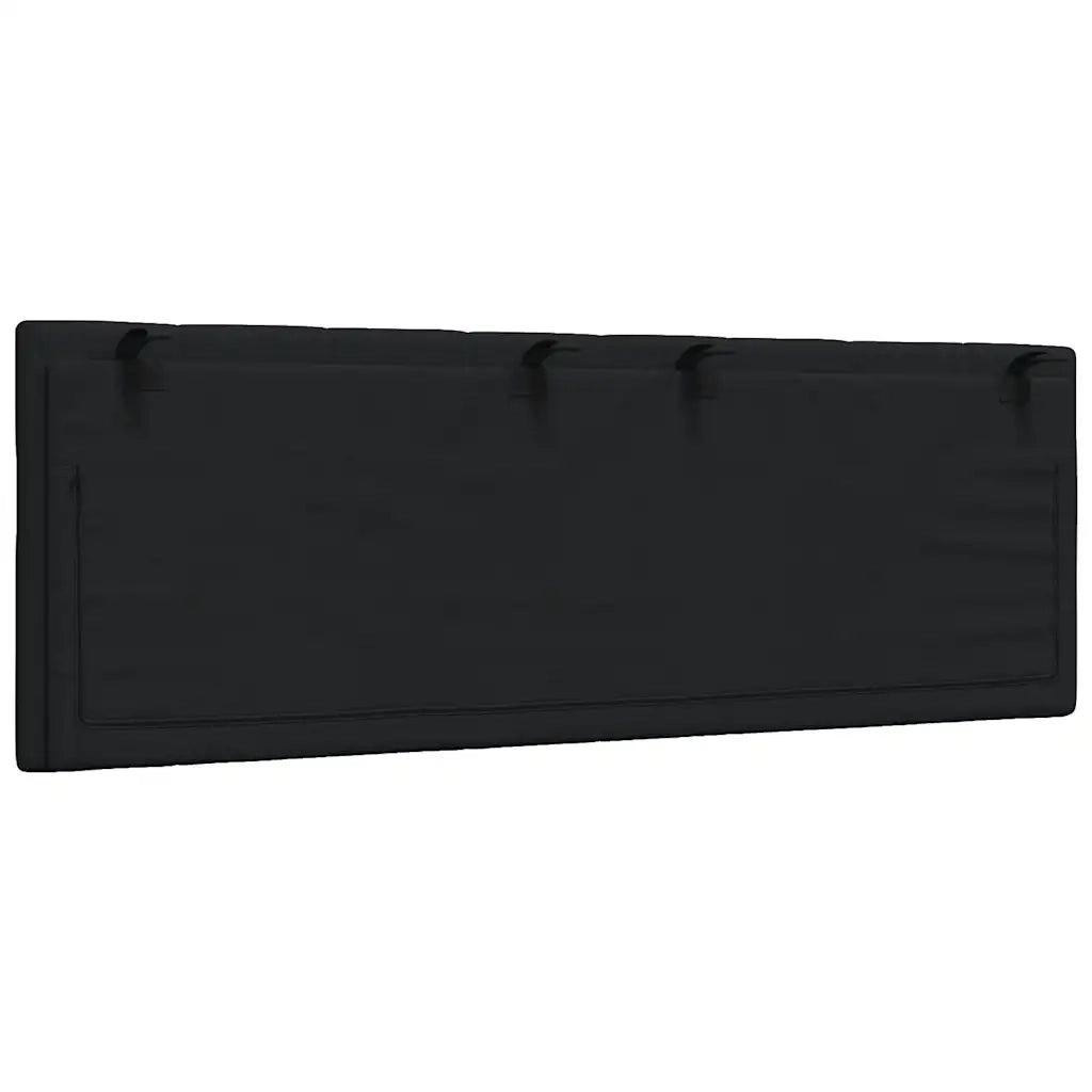 Cuscino Testiera-Cuscino per Testiera Hanko Nero 120 cm in Tessuto