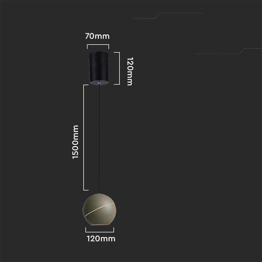 Lampada a sospensione LED 8,5W 3000K bronzo V-TAC VT-7796