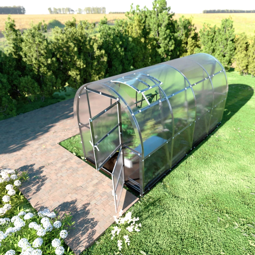 Serra da giardino KLASIKA SLIM 2 x 4 m (8 m²) , 6 mm con rivestimento in policarbonato