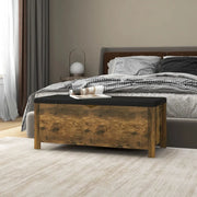 Contenitore con Cuscino Rovere Fumo 105x40x45cm Multistrato 326776