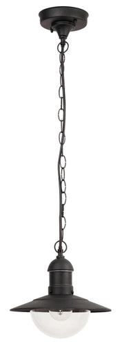 Lampada sospensione esterna Oslo nera E27 IP44 Rabalux