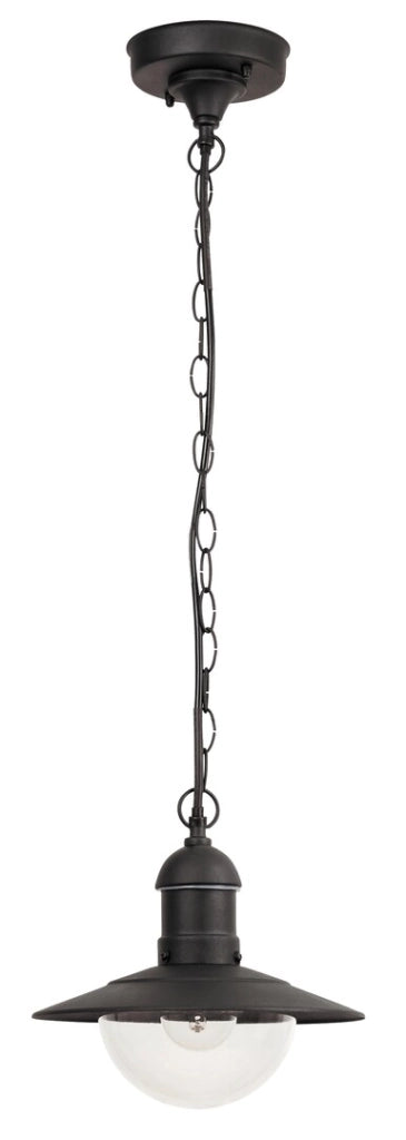 Lampada sospensione esterna Oslo nera E27 IP44 Rabalux