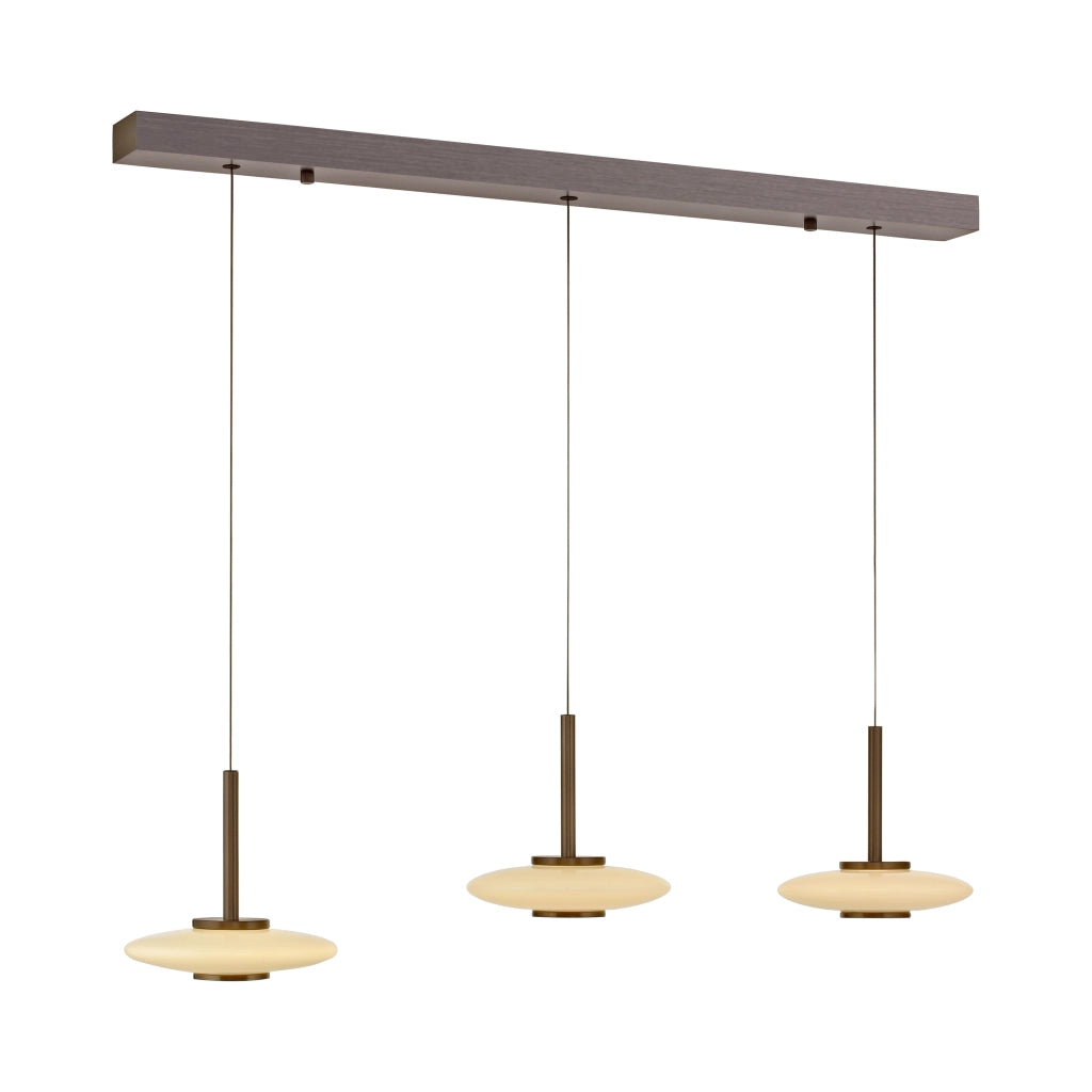 Sospensione moderna PURE VITRUM bronzo/bianco LED 10W Neuhaus