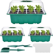 Set per mini-broeikas - Contenitore per semi - 3 pezzi