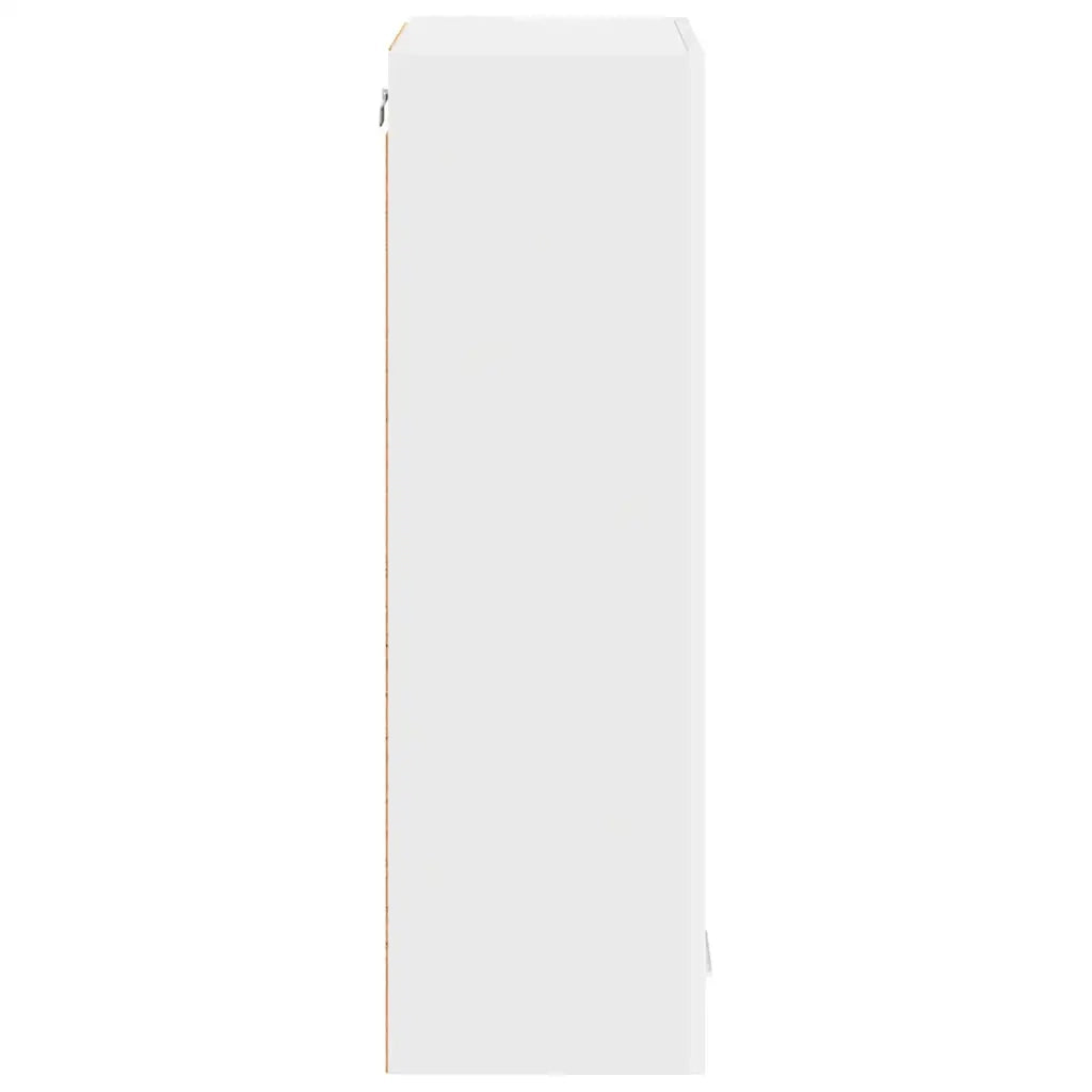 Mobiletto a parete moderno per un'organizzazione efficiente 40 x 31 x 100 cm legno composito bianco 02_0053417