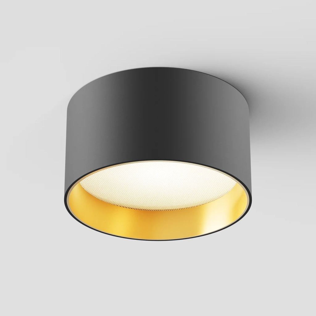 Maytoni Lampada da soffitto moderna Vega 1 luce LED integrato nero alluminio