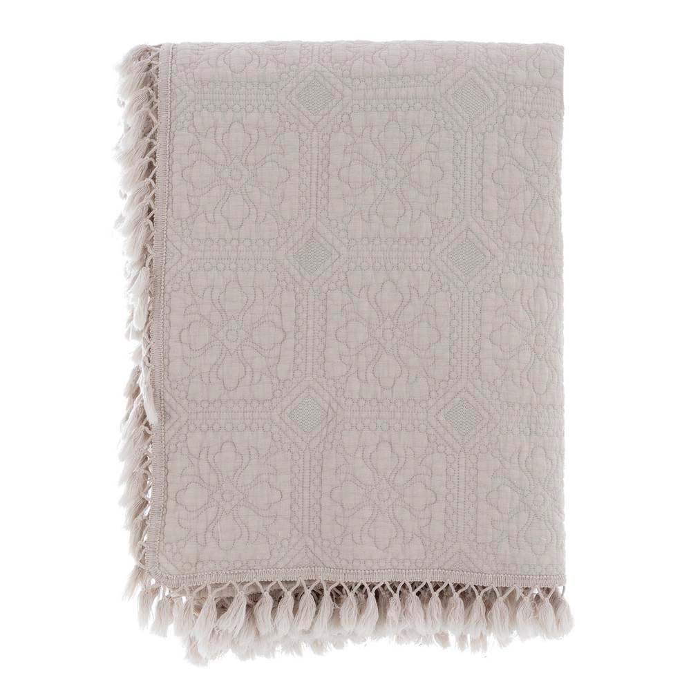 Trapunta 1 Piazza e Mezza Shabby Chic Nappe Collection Blanc Mariclò