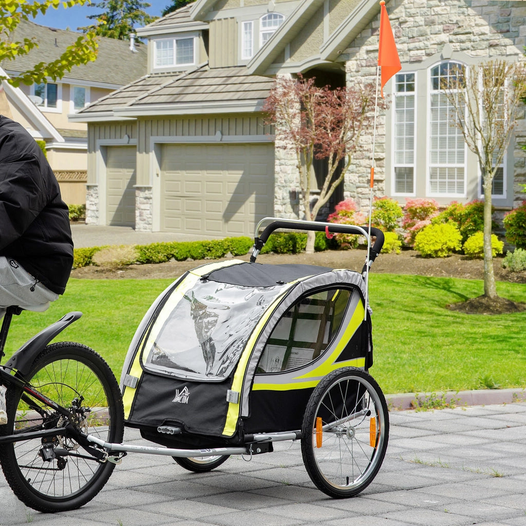 Carrello Bicicletta per 2 Bambini ¨C Minimal ¨C Giallo