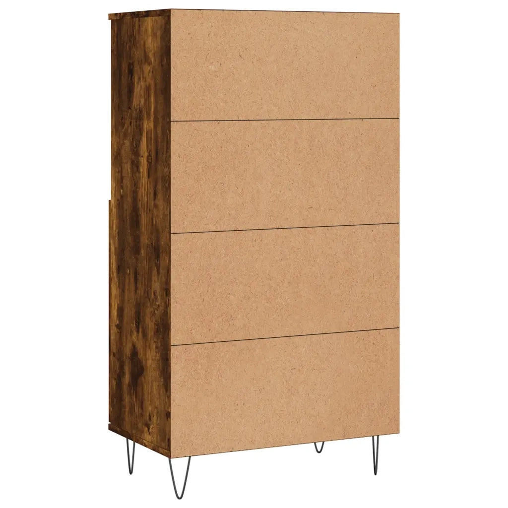 Credenza-Buffet-Armadio da cucina Rovere Fumo 60x36x110 cm in Legno Multistrato 568520