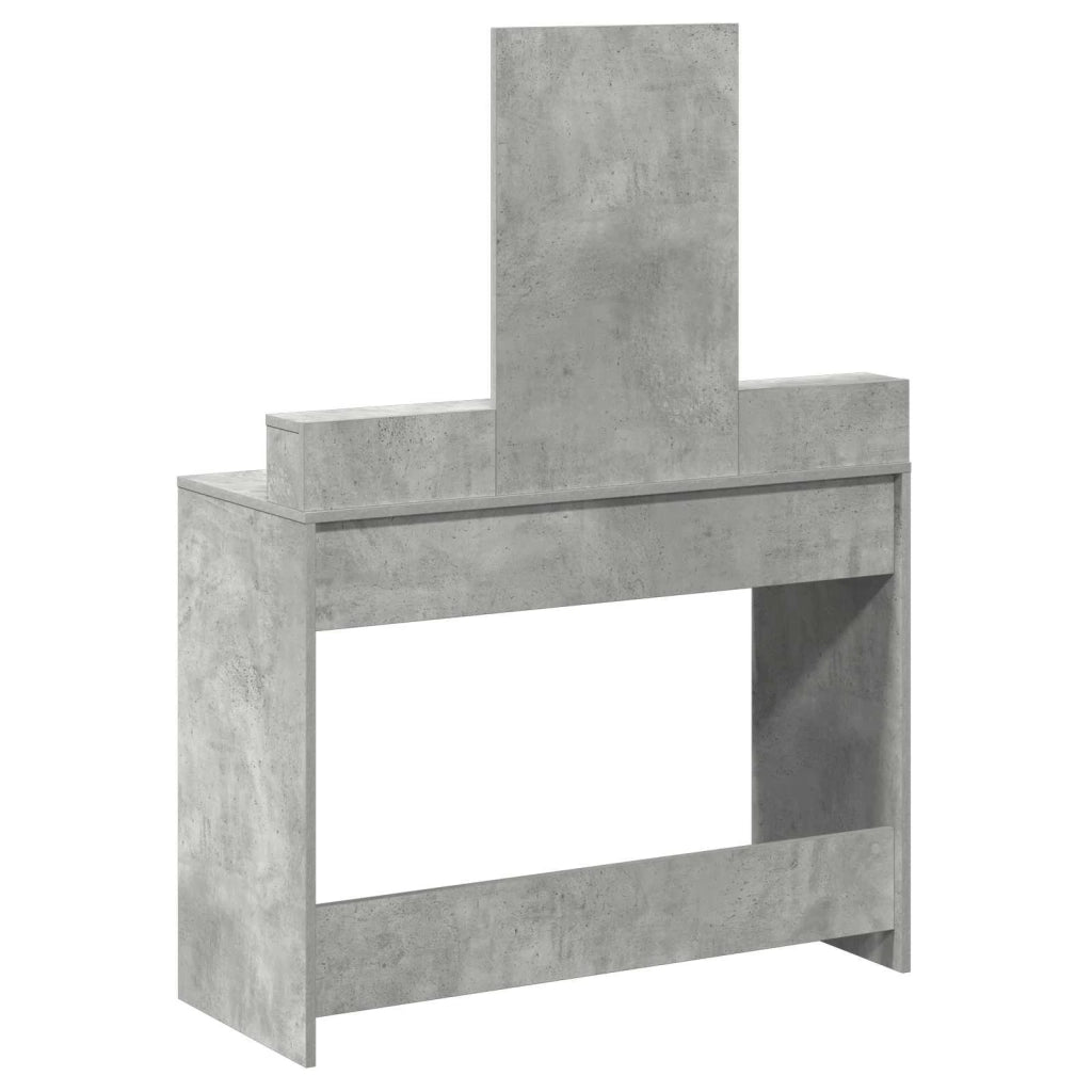 Toeletta | Tavolo da Trucco con cassetto Grigio cemento 100 x 41 x 140 cm