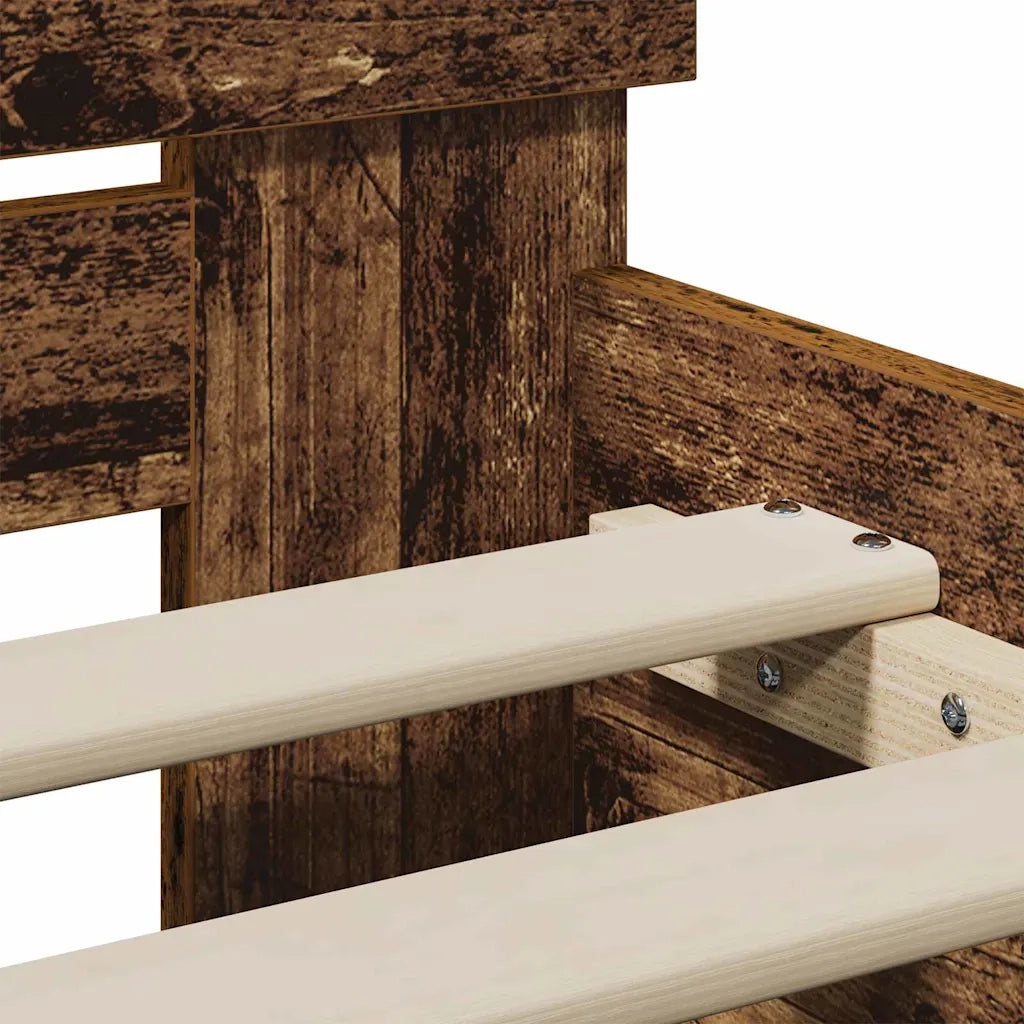 Struttura del letto-Giroletto Legno vecchio 90 x 190 cm Legno multistrato 809378