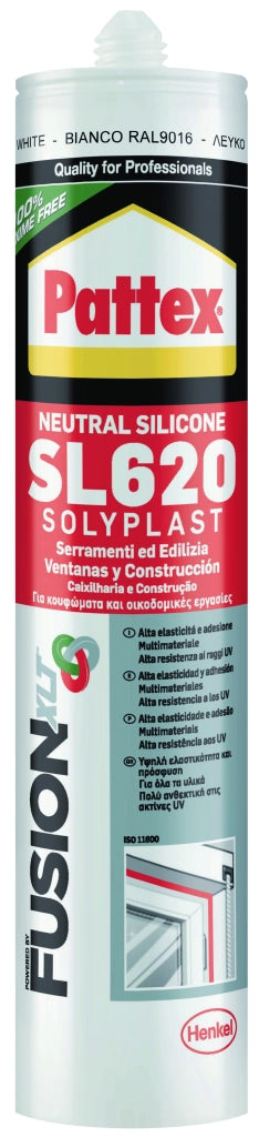 Henkel SIGILLANTE NEUTRO SERRAMENTI ED EDILIZIA PATTEX FUSION SL620 ml. 300 - Marrone Ral 8007