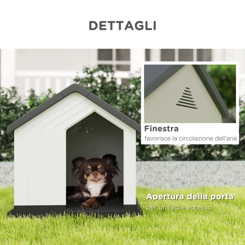 Casetta per Cani ¨C Minimal ¨C Grigio Plastica 62x61x60 cm