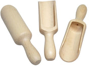 Set di Lepelli in Legno da Cucina da 3 pezzi 17 cm