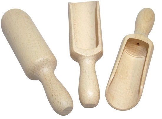 Set di Lepelli in Legno da Cucina da 3 pezzi 17 cm