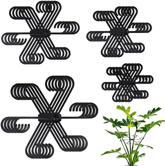 Supporti per fiori e piante - 20 pezzi - Nero